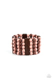 Island Soul - Pink Bracelet - Paparazzi Accessories Bracelet Bedazzle Me Pretty Mobile Fashion Boutique