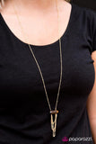 It All Goes To GLOW! - Brown Necklace - Paparazzi Accessories Necklace Bedazzle Me Pretty Mobile Fashion Boutique