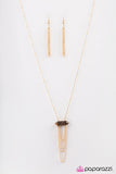 It All Goes To GLOW! - Brown Necklace - Paparazzi Accessories Necklace Bedazzle Me Pretty Mobile Fashion Boutique