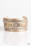 It Takes Heart - Brown Bracelet - Paparazzi Accessories Bracelet Bedazzle Me Pretty Mobile Fashion Boutique