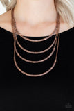 It Will Be Over MOON - Copper Necklace - Paparazzi Accessories Necklace Bedazzle Me Pretty Mobile Fashion Boutique