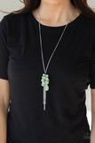 Its A Celebration - Green Necklace - Paparazzi Accessories Necklace Bedazzle Me Pretty Mobile Fashion Boutique