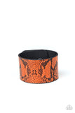 Its a Jungle Out There - Orange Bracelet - Paparazzi Accessories Bracelet Bedazzle Me Pretty Mobile Fashion Boutique