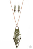 Its Beyond MACRAME! - Green Necklace - Paparazzi Accessories Necklace Bedazzle Me Pretty Mobile Fashion Boutique