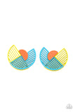 Its Just an Expression - Blue Post Earrings - Paparazzi Accessories Post Earrings FS-Bedazzle Me Pretty Mobile Fashion Boutique