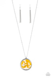 Its POP Secret! - Yellow Necklace - Paparazzi Accessories Necklace Bedazzle Me Pretty Mobile Fashion Boutique