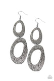 Ive SHEEN It All - Black Earrings - Paparazzi Accessories Earrings Bedazzle Me Pretty Mobile Fashion Boutique