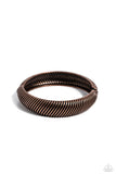 Jailhouse Jive - Copper Bracelet - Paparazzi Accessories Bracelet Bedazzle Me Pretty Mobile Fashion Boutique