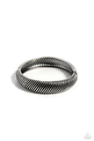 Jailhouse Jive - Silver Bracelet - Paparazzi Accessories Bracelet Bedazzle Me Pretty Mobile Fashion Boutique