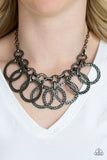 Jammin Jungle - Black Necklace - Paparazzi Accessories Necklace Bedazzle Me Pretty Mobile Fashion Boutique