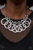 Jammin Jungle - Silver Necklace - Paparazzi Accessories Necklace Bedazzle Me Pretty Mobile Fashion Boutique