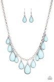 Jaw-Dropping Diva - Blue Necklace - Paparazzi Accessories Necklace Bedazzle Me Pretty Mobile Fashion Boutique