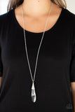 Jaw-Droppingly Jealous - White Necklace - Paparazzi Accessories Necklace Bedazzle Me Pretty Mobile Fashion Boutique