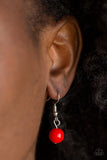 Jewel Jubilee - Red Necklace - Paparazzi Accessories Necklace Bedazzle Me Pretty Mobile Fashion Boutique