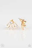 Jeweled Jubilee - Gold Post Earrings - Paparazzi Accessories Post Earrings Bedazzle Me Pretty Mobile Fashion Boutique