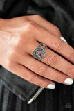 Join Forces - Silver Ring - Paparazzi Accessories Ring Bedazzle Me Pretty Mobile Fashion Boutique