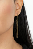 Join The Circle - Brass Necklace - Paparazzi Accessories Necklace Bedazzle Me Pretty Mobile Fashion Boutique