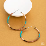 Joshua Tree Tourist - Brass Earrings - Paparazzi Accessories Earrings Bedazzle Me Pretty Mobile Fashion Boutique