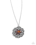 Jovial Jubilee - Brown Necklace - Paparazzi Accessories Necklace Bedazzle Me Pretty Mobile Fashion Boutique
