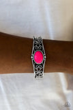 Joyful Journeys - Pink Bracelet - Paparazzi Accessories Bracelet Bedazzle Me Pretty Mobile Fashion Boutique
