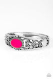 Joyful Journeys - Pink Bracelet - Paparazzi Accessories Bracelet Bedazzle Me Pretty Mobile Fashion Boutique