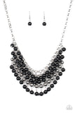 Jubilant Jingle - Black Necklace - Paparazzi Accessories Necklace Bedazzle Me Pretty Mobile Fashion Boutique