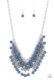 Jubilant Jingle - Blue Necklace - Paparazzi Accessories Necklace Bedazzle Me Pretty Mobile Fashion Boutique