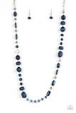 Juicy Gossip - Blue Necklace - Paparazzi Accessories Necklace Bedazzle Me Pretty Mobile Fashion Boutique