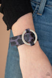 Jungle Cat Couture - Purple Bracelet - Paparazzi Accessories Bracelet Bedazzle Me Pretty Mobile Fashion Boutique