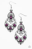 Jungle Runway - Purple Earrings - Paparazzi Accessories Earrings Bedazzle Me Pretty Mobile Fashion Boutique