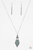 Just A Mirage - Blue Necklace - Paparazzi Accessories Necklace Bedazzle Me Pretty Mobile Fashion Boutique