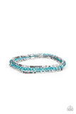Just a Spritz - Blue Bracelet - Paparazzi Accessories Bracelet Bedazzle Me Pretty Mobile Fashion Boutique