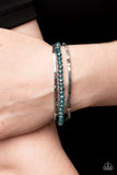 Just a Spritz - Blue Bracelet - Paparazzi Accessories Bracelet Bedazzle Me Pretty Mobile Fashion Boutique