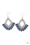 Just BEAM Happy - Blue Earrings - Paparazzi Accessories Earrings Bedazzle Me Pretty Mobile Fashion Boutique