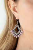 Just BEAM Happy - Pink Earrings - Paparazzi Accessories Earrings Bedazzle Me Pretty Mobile Fashion Boutique