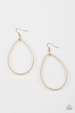 Just ENCASE You Missed It - Gold Earrings - Paparazzi Accessories Earrings Bedazzle Me Pretty Mobile Fashion Boutique