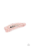 Just Follow The Glitter - Pink Hair Clip - Paparazzi Accessories Hair Clip Bedazzle Me Pretty Mobile Fashion Boutique