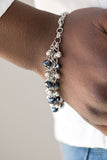 Just For The FUND Of It! - Blue Bracelet - Paparazzi Accessories Bracelet Bedazzle Me Pretty Mobile Fashion Boutique