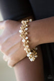 Just For The FUND Of It! - Gold Bracelet - Paparazzi Accessories Bracelet Bedazzle Me Pretty Mobile Fashion Boutique