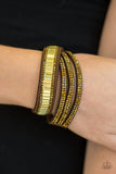Just In SHOWTIME - Brass Bracelet - Paparazzi Accessories Bracelet Bedazzle Me Pretty Mobile Fashion Boutique