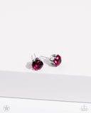 Just In TIMELESS - Pink Post Earrings - Paparazzi Accessories Post Earrings Bedazzle Me Pretty Mobile Fashion Boutique