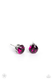 Just In TIMELESS - Pink Post Earrings - Paparazzi Accessories Post Earrings Bedazzle Me Pretty Mobile Fashion Boutique