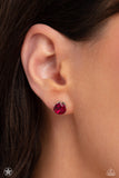 Just In TIMELESS - Pink Post Earrings - Paparazzi Accessories Post Earrings Bedazzle Me Pretty Mobile Fashion Boutique