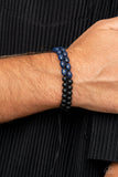 Just Play Cool - Blue Bracelet - Paparazzi Accessories Bracelet Bedazzle Me Pretty Mobile Fashion Boutique