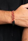 Just Play Cool - Orange Bracelet - Paparazzi Accessories Bracelet Bedazzle Me Pretty Mobile Fashion Boutique
