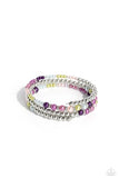 Just SASSING Through - Multi Bracelet - Paparazzi Accessories Bracelet Bedazzle Me Pretty Mobile Fashion Boutique