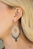 Just Say NOIR - Blue Earrings - Paparazzi Accessories Earrings Bedazzle Me Pretty Mobile Fashion Boutique
