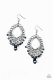 Just Say NOIR - Blue Earrings - Paparazzi Accessories Earrings Bedazzle Me Pretty Mobile Fashion Boutique