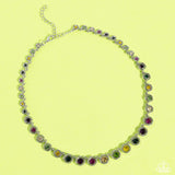 Kaleidoscope Charm - Multi Necklace - Paparazzi Accessories Necklace Bedazzle Me Pretty Mobile Fashion Boutique
