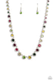 Kaleidoscope Charm - Multi Necklace - Paparazzi Accessories Necklace Bedazzle Me Pretty Mobile Fashion Boutique